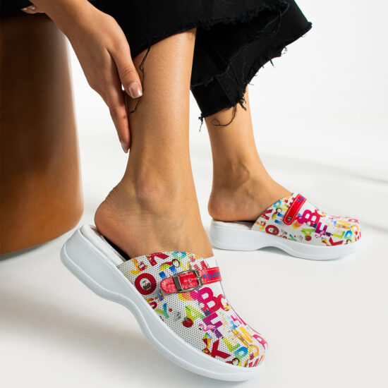 Alternative view of Zuecos de trabajo cómodos de piel para maestras