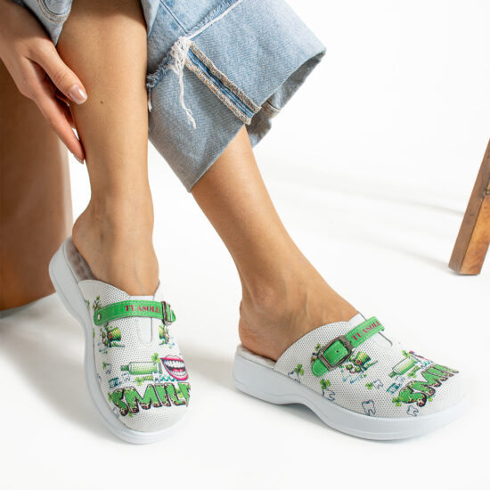 Alternative view of Zuecos de trabajo cómodos de piel para dentistas