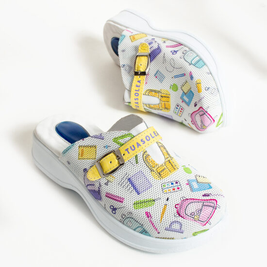 Alternative view of Zuecos de trabajo cómodos de piel para maestras