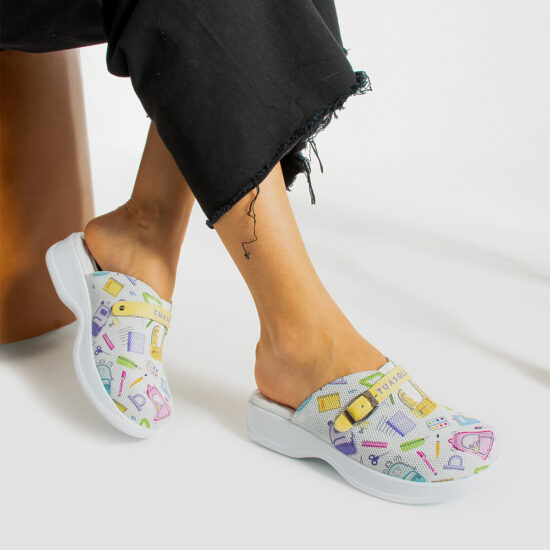 Zuecos de trabajo cómodos de piel para maestras | TUASOLEA