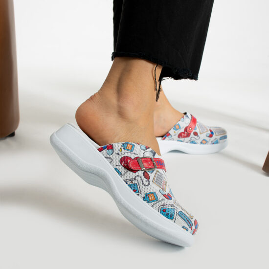 Zuecos cómodos de piel para enfermeras y personal sanitario | TUASOLEA