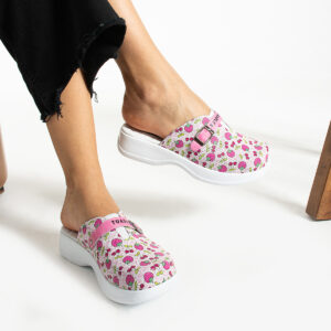 Zuecos cómodos de trabajo con estampado Zuecos sanitarios mujer Estampados