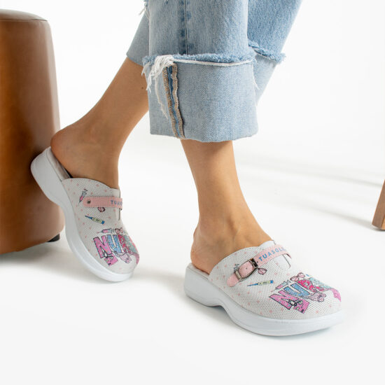 Zuecos sanitarios cómodos de piel para enfermeras | TUASOLEA