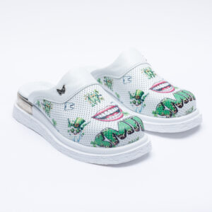 Zuecos sanitarios de piel para dentistas Zuecos sanitarios mujer Dentistas