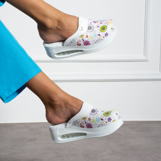 Zuecos de trabajo de piel para mujer con plataforma | TUASOLEA