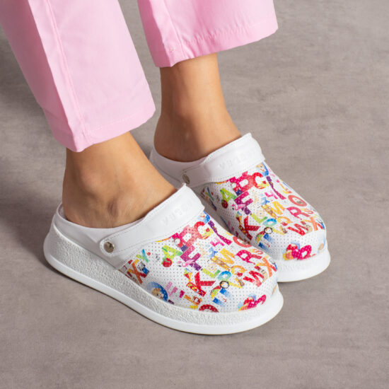 Zuecos cómodos de piel con tira trasera para maestras | TUASOLEA