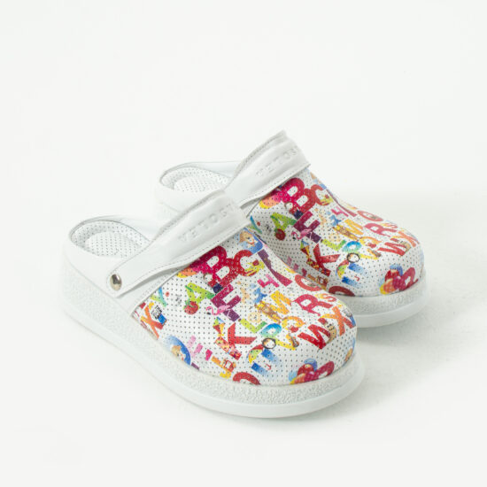 Zuecos cómodos de piel con tira trasera para maestras | TUASOLEA