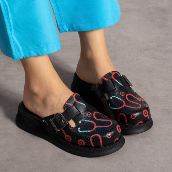 Alternative view of Zuecos sanitarios de piel cómodos y antideslizantes