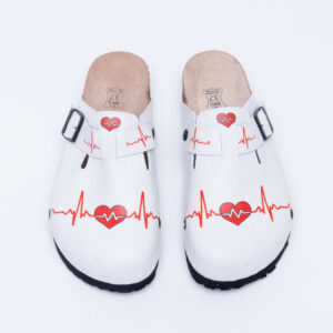 Zuecos sanitarios blancos planos para mujer Zuecos planos mujer Sanitarios