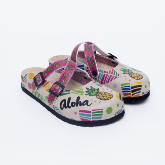 Zuecos planos cómodos para mujer con dibujos | TUASOLEA