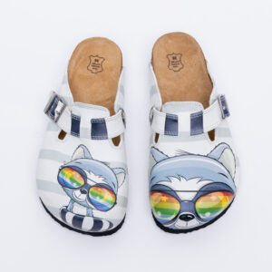 Zuecos planos cómodos para mujer con dibujos Zuecos con dibujos Estampados