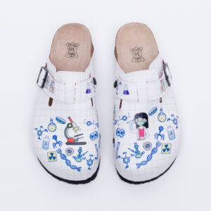 Zuecos sanitarios planos para laboratorio Zuecos planos mujer Sanitarios