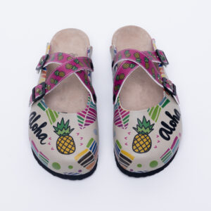 Zuecos planos cómodos para mujer con dibujos Zuecos con dibujos Estampados