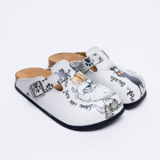 Zuecos planos cómodos para mujer con dibujos | TUASOLEA