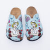 Zuecos planos cómodos para mujer con dibujos Zuecos con dibujos Estampados