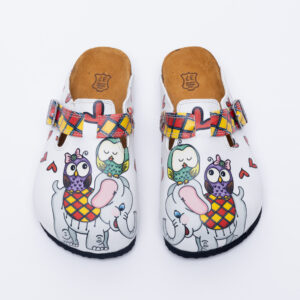 Zuecos planos cómodos para mujer con dibujos Zuecos con dibujos Estampados