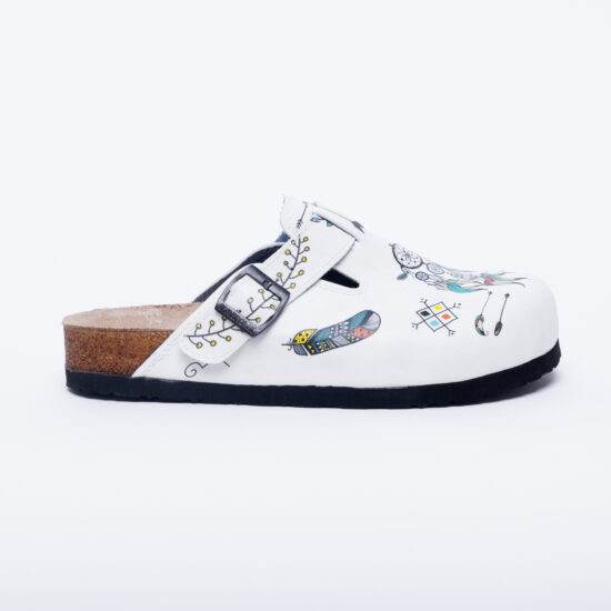 Zuecos planos cómodos para mujer con dibujos | TUASOLEA