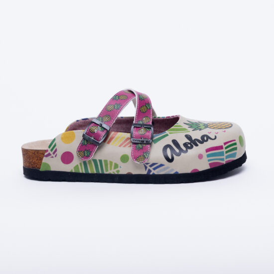 Zuecos planos cómodos para mujer con dibujos | TUASOLEA