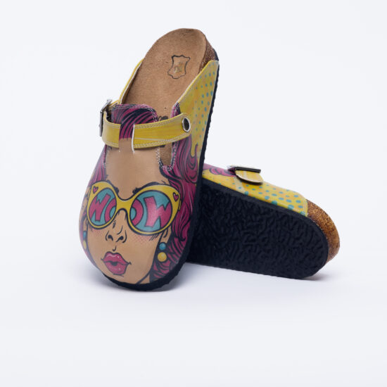 Zuecos planos cómodos para mujer con dibujos | TUASOLEA