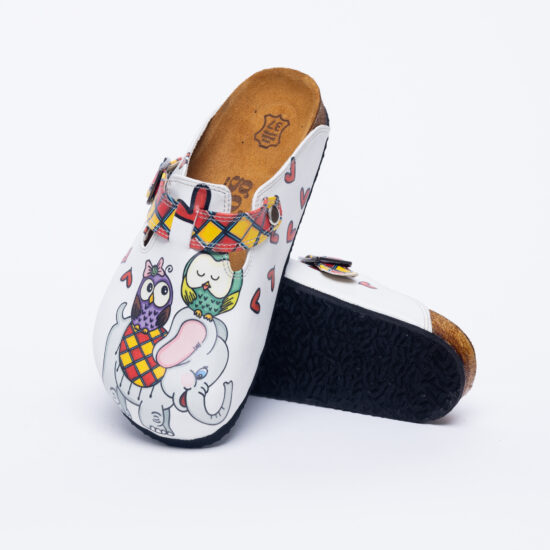 Zuecos planos cómodos para mujer con dibujos | TUASOLEA