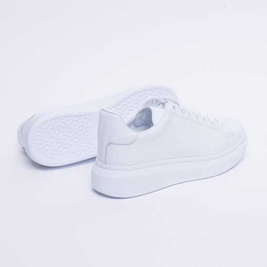 Zapatillas blancas casual de piel para mujer | TUASOLEA