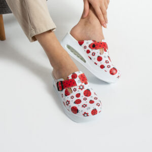 Zuecos anatómicos con plataforma y diseño colorido para mujer Sin categoría Estampados