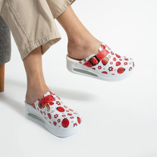 Zuecos anatómicos con plataforma y diseño colorido para mujer | TUASOLEA