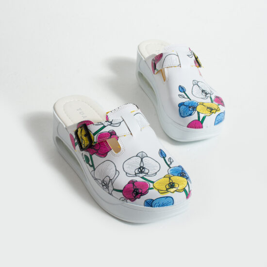 Zuecos anatómicos con plataforma y diseño colorido para mujer | TUASOLEA