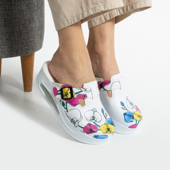 Zuecos anatómicos con plataforma y diseño colorido para mujer | TUASOLEA