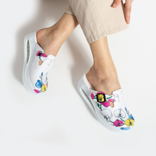 Zuecos anatómicos con plataforma y diseño colorido para mujer | TUASOLEA