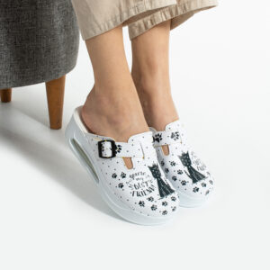 Zuecos anatómicos con plataforma y diseño colorido para mujer Sin categoría Estampados