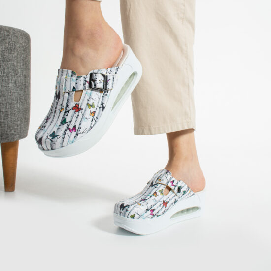 Zuecos anatómicos con plataforma y diseño colorido para mujer | TUASOLEA