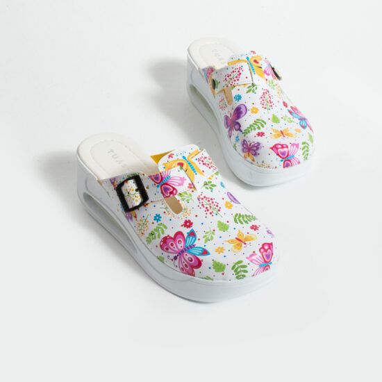 Zuecos anatómicos con plataforma y diseño colorido para mujer | TUASOLEA