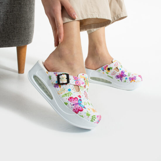 Zuecos anatómicos con plataforma y diseño colorido para mujer | TUASOLEA