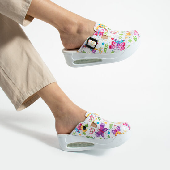 Zuecos anatómicos con plataforma y diseño colorido para mujer | TUASOLEA