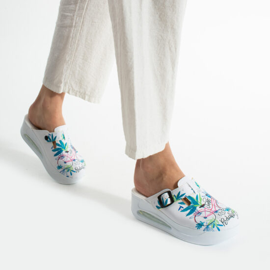 Zuecos anatómicos con plataforma y diseño colorido para mujer | TUASOLEA