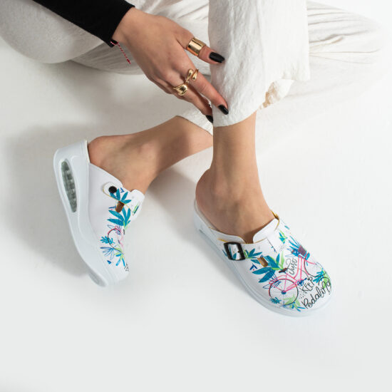 Zuecos anatómicos con plataforma y diseño colorido para mujer | TUASOLEA