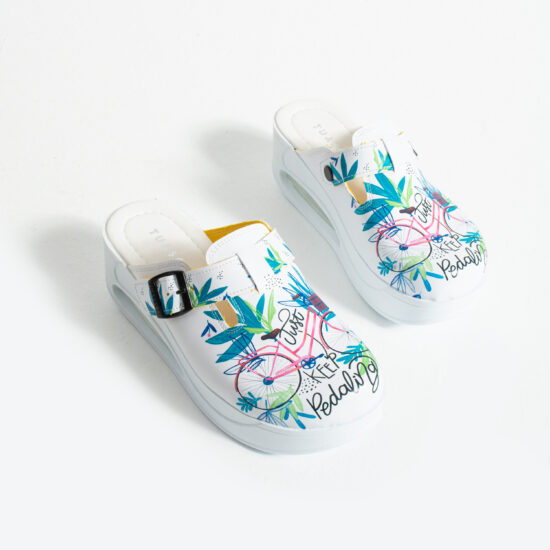 Zuecos anatómicos con plataforma y diseño colorido para mujer | TUASOLEA