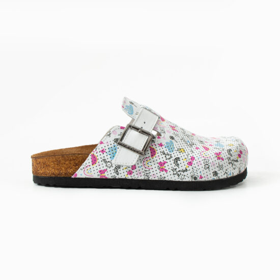 Zuecos sanitarios planos de piel para mujer | TUASOLEA