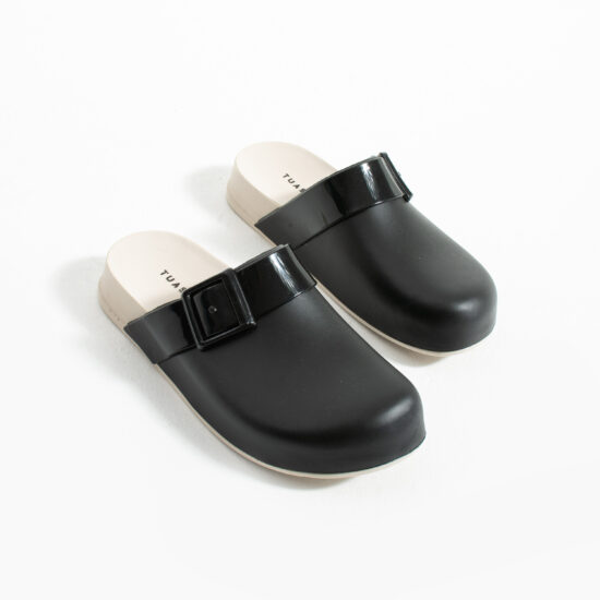 Zuecos de goma mujer cerrados negros | TUASOLEA