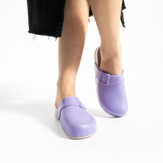Alternative view of Zuecos de goma mujer cerrados lilas
