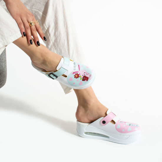 Alternative view of Zuecos de trabajo con plataforma y diseño colorido