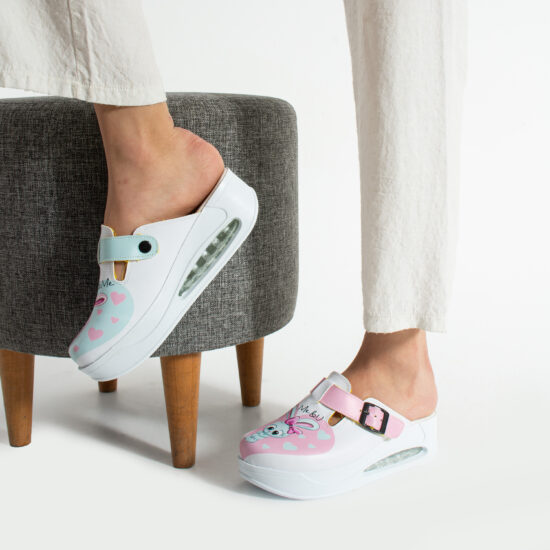 Zuecos de trabajo con plataforma y diseño colorido | TUASOLEA