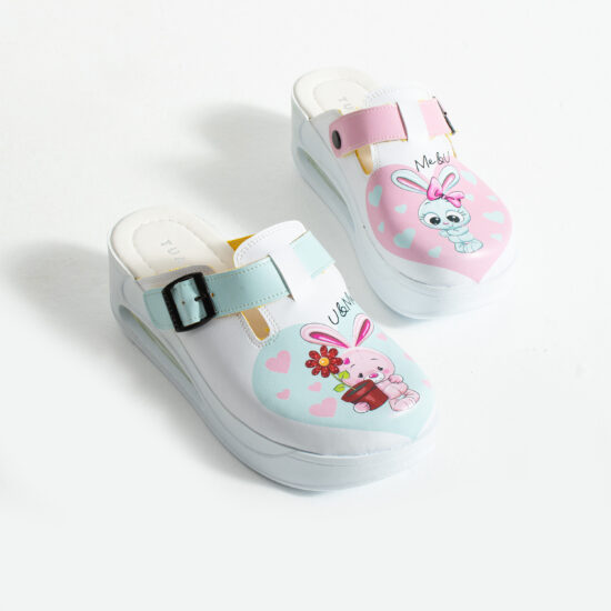 Zuecos de trabajo con plataforma y diseño colorido | TUASOLEA