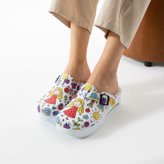 Zuecos de trabajo con plataforma para maestras | TUASOLEA