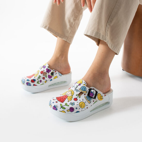 Zuecos de trabajo con plataforma para maestras | TUASOLEA