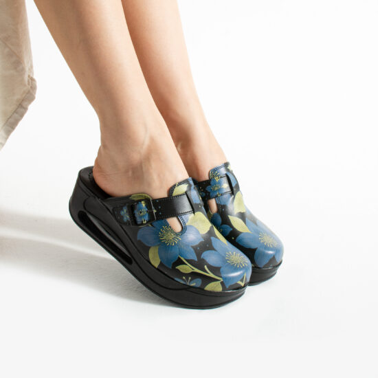 Alternative view of Zuecos de trabajo con plataforma y diseño colorido