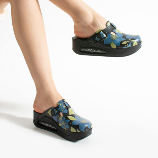 Zuecos de trabajo con plataforma y diseño colorido | TUASOLEA