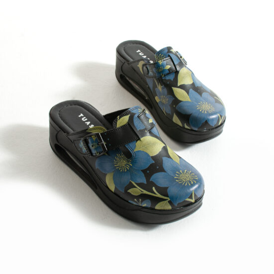 Zuecos de trabajo con plataforma y diseño colorido | TUASOLEA