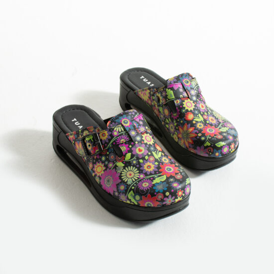 Zuecos de trabajo con plataforma y diseño colorido | TUASOLEA